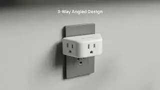TROND Multi Plug Outlet Extender- Electrical Wall Splitter, 3 Way Angled Wall Outlet Adapter