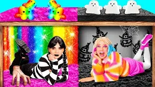 Secret Rooms Under The Bed with Wednesday Addams | Funny Moments by Fun Challenge