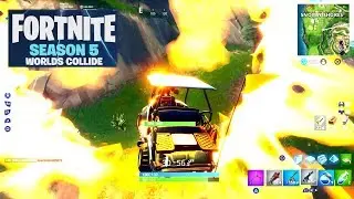 Jump Through Flaming Hoops with a Shopping Cart or ATK Guide - Fortnite Battle Royale - Season 5 W4