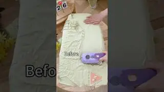 Mini steam iron/easy to iron clothes link is below 😍😱/#iron #ironing #steam #home #trending #shorts