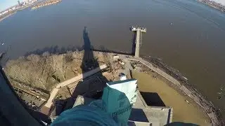 ⁴ᴷ Statue of Liberty Top of Pedestal and Crown Filmed on GoPro