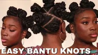 How To: Bantu Knots on Type 4 Natural Hair