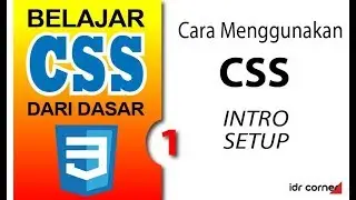 Belajar CSS (#1) - Intro - Cara menggunakan CSS