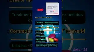 Teniva - M  #medicine #medicineknowledge #pharmacy #viralshorts #medical #shots