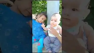 Baby Liv&rsquo;s Shy Interaction with Her Female Cousin. Short #shorts