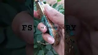 Beautiful Pocket Folding Knife, Custom Handmade Damascus Steel Pocket Knife With Leather Sheath