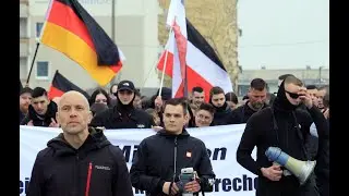 Bautzen 29.03.2025 - rechtsextreme Demonstration mit Neonazis