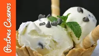 Helado de chocolate blanco #JavierRomero