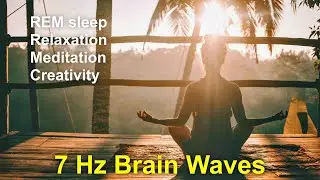 4 HOURS Binaural THETA Brain Waves (7 Hz) ASMR / REM Sleep, Relaxation, Meditation, Creativity