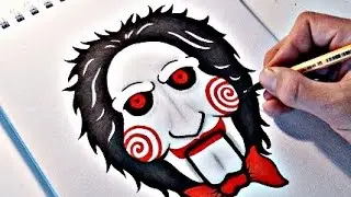 How To Draw BILLY - JIGSAW PUPPET (SAW)