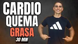 Cardio Abdomen y Cintura Sin Saltos y de Pie🔥BAJA DE PESO en casa en 30 MIN (BURN FAT)