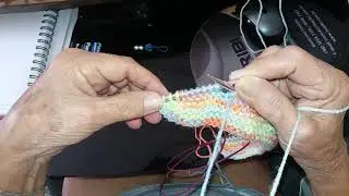 Tricô Rendado- gorro transversal Parte I