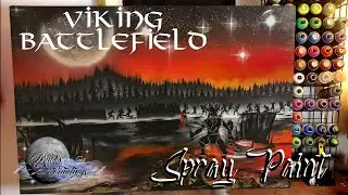 VIKING BATTLEFIELD-Spray Painting by MACK'S PAINTINGS