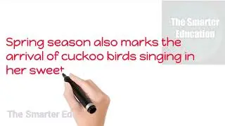 10 lines essay on SPRING SEASON In ENGLISH