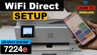 HP ENVY Inspire 7200, 7224e, 7900, 7924e WiFi Direct Setup, WiFi Password.