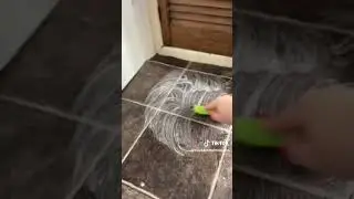 🧼 Scrubbing the Floor 🧼 3 in 1 Grout Cleaning Brush 😍