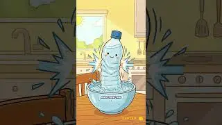 🧴The Bottle That Crushes Itself 😲 | Air Pressure Science Experiment#scienceexperiments