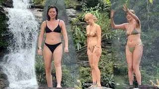 Beautiful Girls Discover a Remote Waterfall During Winter in Ha Giang #usa #waterfall #extremejump 
