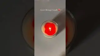 This candle reveals a secret message❤️ #candle #shorts #diy #fyp #handmade #smallbusiness #trending
