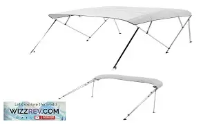 VEVOR 4 Bow Boat Bimini Tops 600D Polyester Canopy with Aluminum Alloy