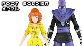 NECA APRIL O'NEIL vs FOOT SOLDIER (Bashed) TMNT 2 Pack Action Figure Review