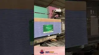 Industrial Horizontal Panel Wrapping System | Automatic Packaging for Gypsum & Construction Boards