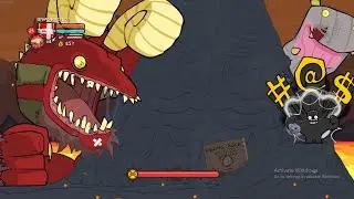 Castle crashers dragon and sock puppet boss!