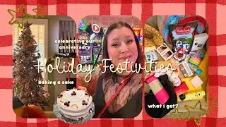 Christmas Vlog 🎄⭐️ baking a cake, what I got for Christmas, celebrating our 13th anniversary & more