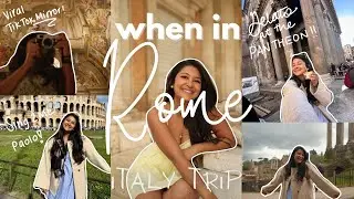 ITALY VLOGS: WHEN IN ROME colosseum tours and gelato at the pantheon | Ep. 6