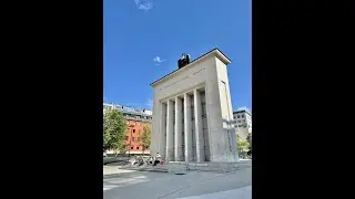 Skateboarding at the Liberation Monument, Befreiungsdenkmal, Innsbruck (Austria 2025)