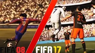 DIE ULTIMATIVEN FIFA 08 BIS FIFA 17 TRAILER + MEINE REAKTION!! (DEUTSCH)