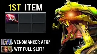 When Venomancer AFK Farm Jungle Then Become CANCER! Crazy Fast Farm 1000 GPM vs Luna Late WTF Dota 2