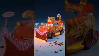 Racing McQueen Snow Plow Snake fruit Epic City Chase Rampage #shorts