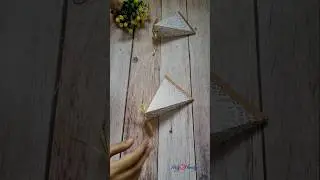 DIY Triangular gift box#diy #artyhearty #craft #art #handmade #diycrafts #giftbox #chocolate