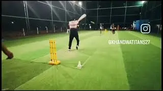 Khandwa Titans Teams tournament match and our team reached the semi finals🔥😍💪🏻🏆. #circket#Turf
