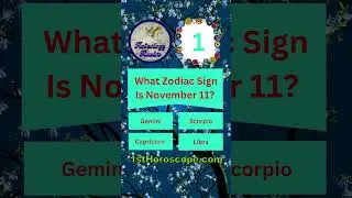 What Zodiac Sign Is November 11? #quiz #zodiacsigns