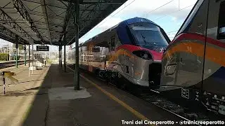 Treno Regionale Veloce 4044 con Doppio Pop ETR104.177 + ETR104.158 in partenza da Livorno Centrale