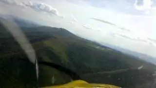 Low approach at Ingalls Field, Hot Springs, VA,  KHSP
