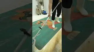 Mesmerizing Carpet Foam and Rinse Sounds - Satisfying Video, Carpet Cleaning ASMR #shorts