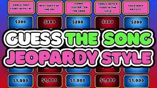 Guess the Song! Jeopardy Music Quiz Style | Music Trivia | Quiz Burst