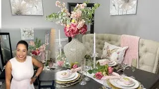 #New |How to decorate Easter table |simple and easy |elegant |syle by me |interiordesign |glamtable