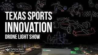 300-Drone Light Show: Texas Sports Innovation Forum at Cosm