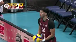Yba&ntilde;ez, Gamban EXCHANGE HITS in opening set for UST and UP 💥 | UAAP SEASON 86 MEN'S VOLLEYBALL