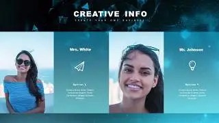 Blue brainstorm design PowerPoint template