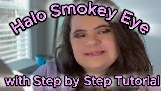 Halo Smokey Eye с использованием палетки Morphe 35 D Desert Bouquet