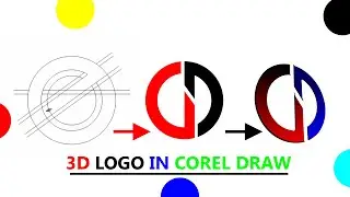 Corel draw tutorial and 3d logo design | letter AB  | graphics design | logo design@LEKAH007