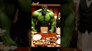 😂 Hulk vs Bhookh🍽️ Hulk Hungry Mode🤣 Hulk in Hotel😆 Bhooka Hulk😂 Hulk Comedy Short