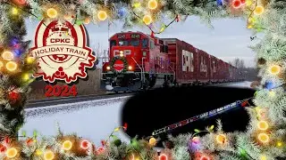CPKC Holiday Train 2024 with amazing drone footage