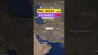 New Delhi to Istanbul flight ✈️ india to turkey flight #airtravel #navigation #aviation #istanbul
