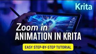 Как создать анимацию приближения в Krita | Простой урок по анимации для начинающих